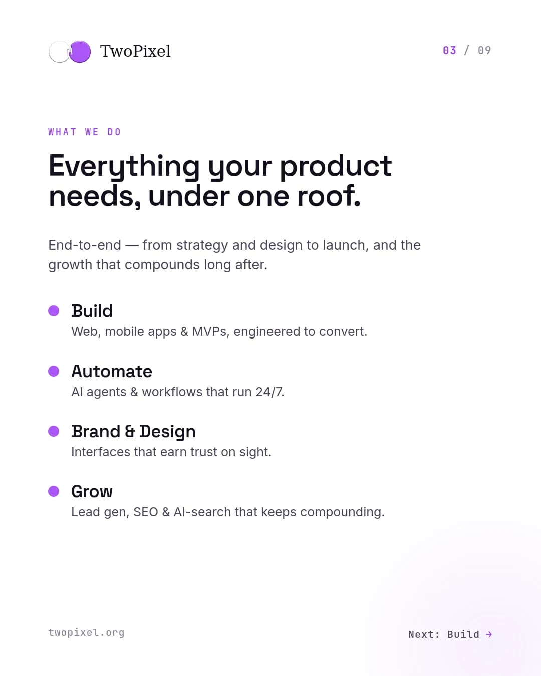 Agency social post — Three