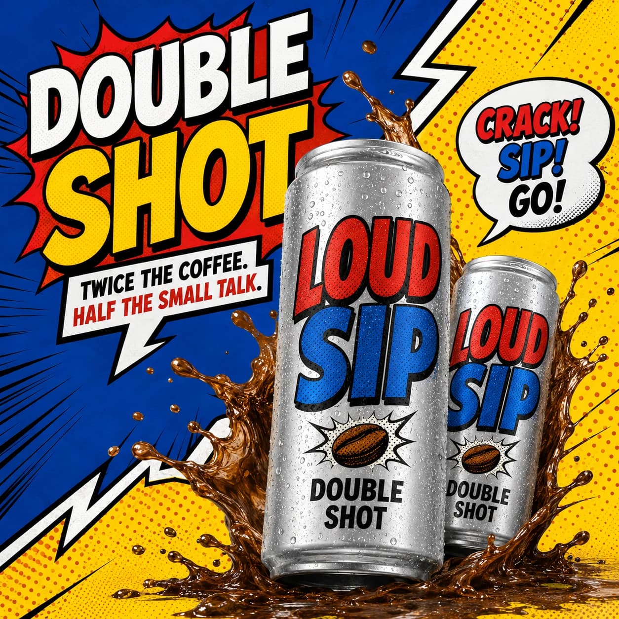 Pop art social post — Three